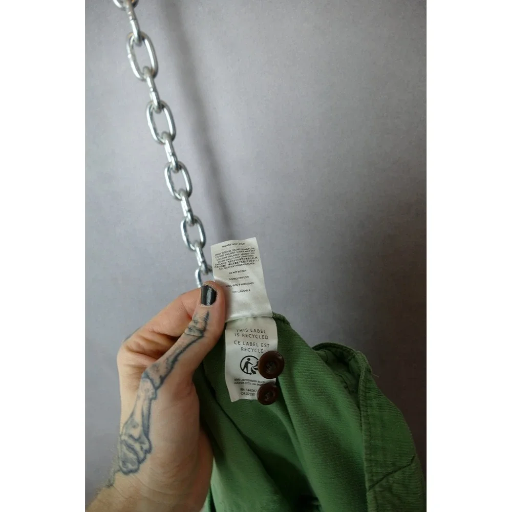 Outerknown Corduroy Pants Green Utility Style Men‎ Size 33x31